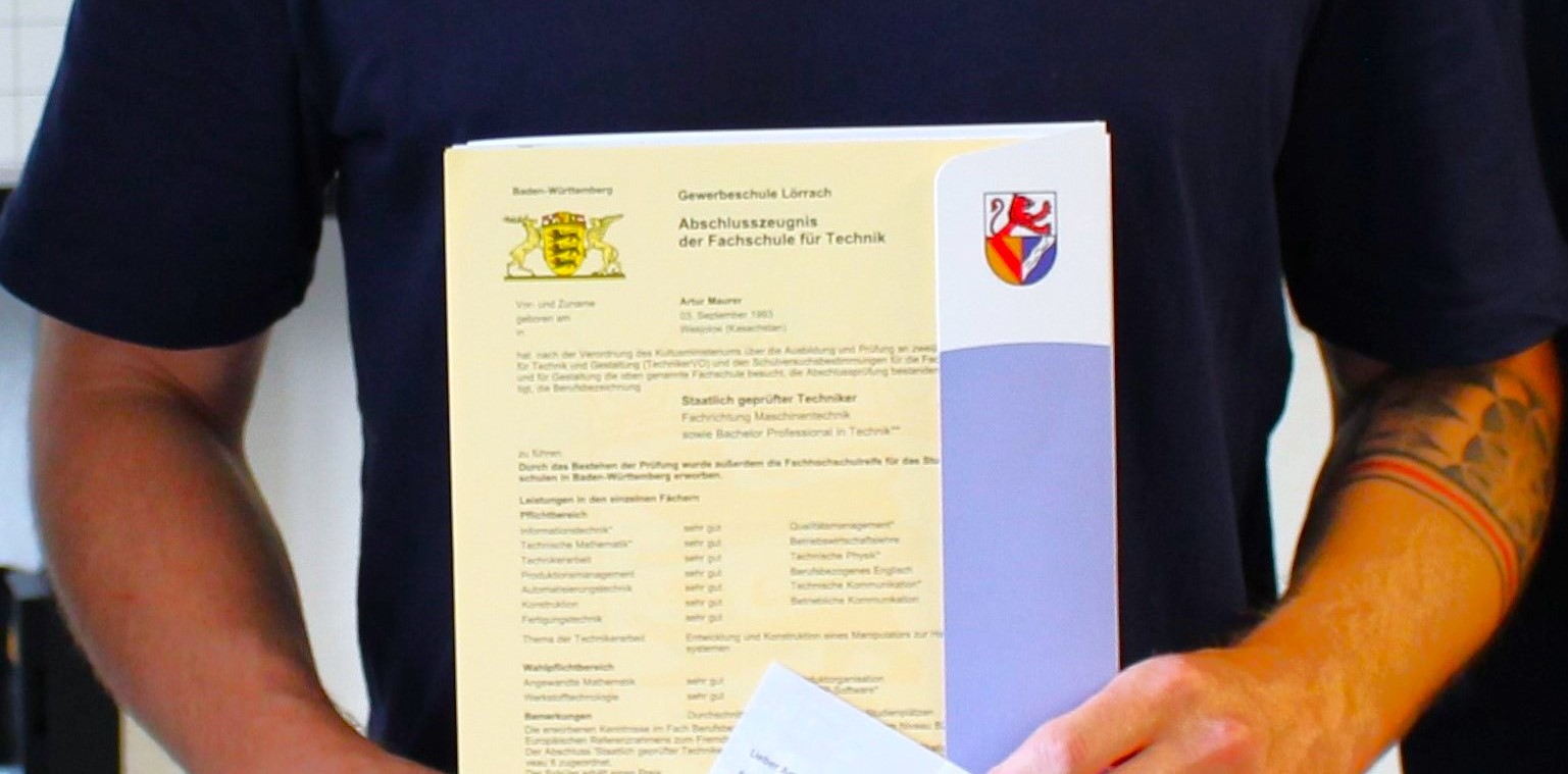 Neue Techniker*innen an der GWS Lörrach Bild