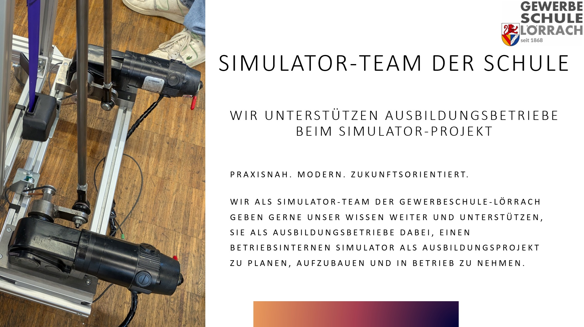 Präsentation vom Rennsimulator