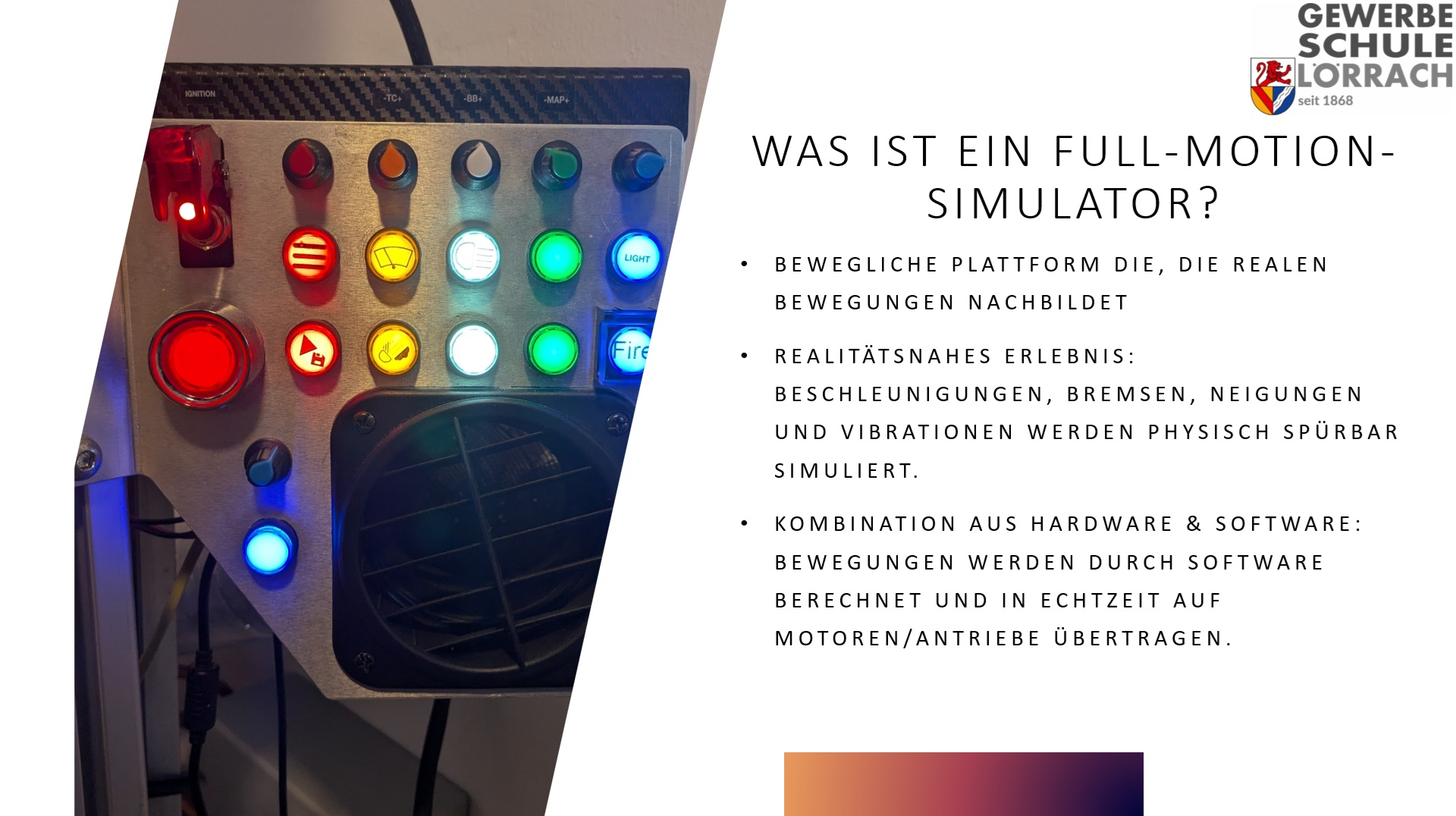 Präsentation vom Rennsimulator