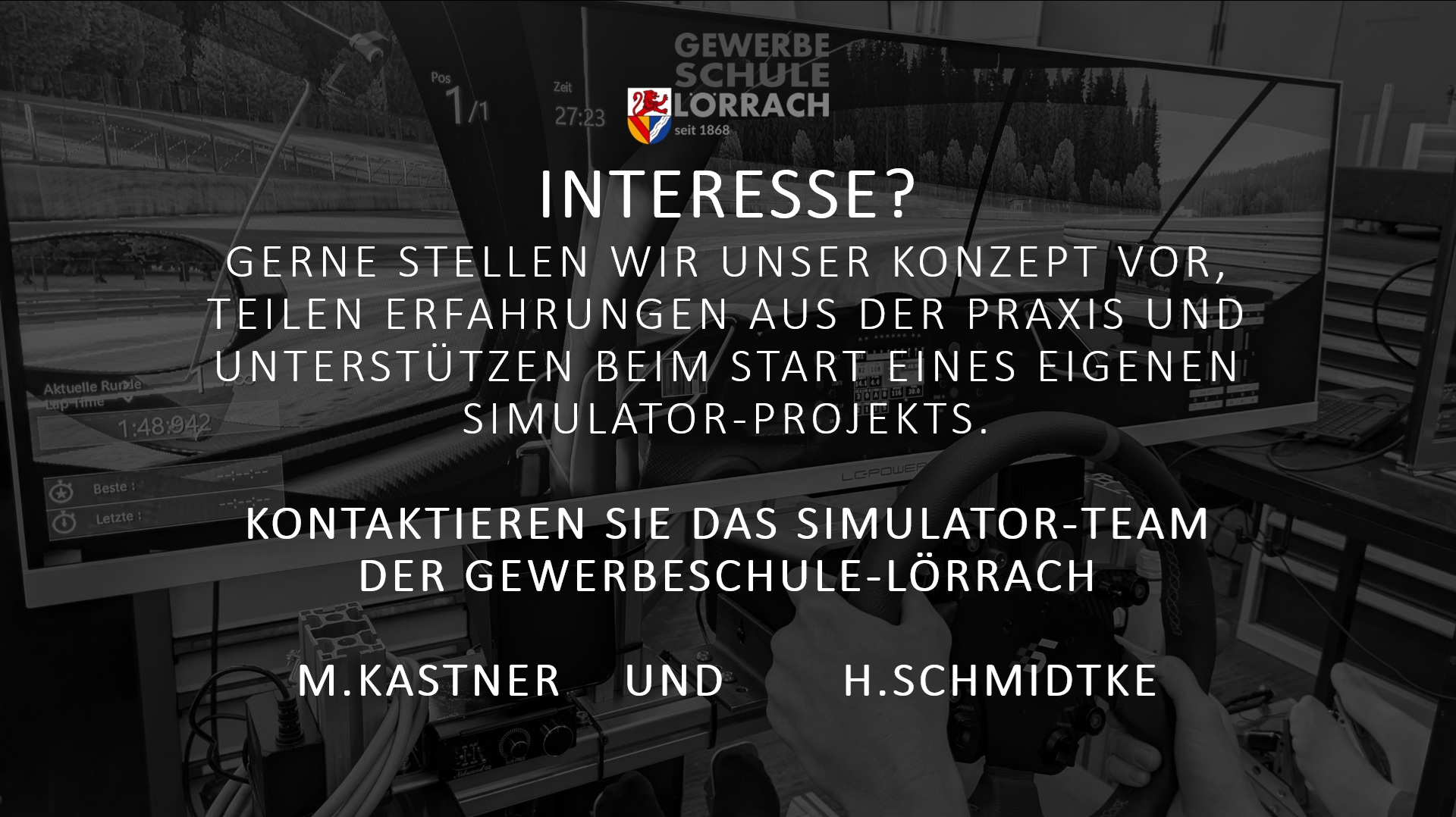 Präsentation vom Rennsimulator